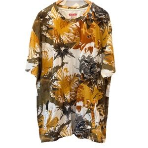 Staple Pigeon Graphic T‎ shirt Mens 3XL Pockets Abstract Floral Streetwear RARE